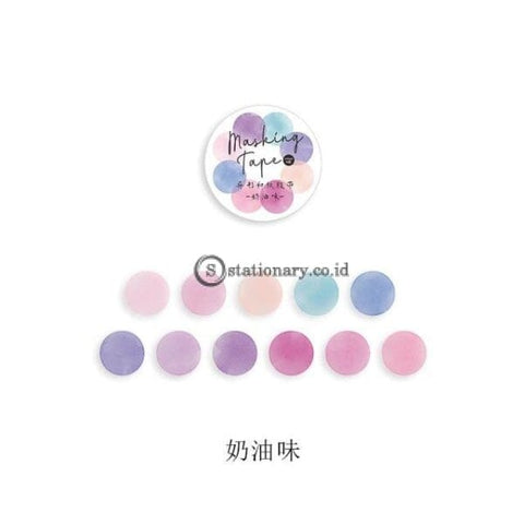 (Preorder) 100Pcs/roll Candy Colorful Dots Washi Tape Round Stickers Dot For Diy Decorative Diary
