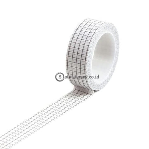 (Preorder) 10M Black White Grid Washi Tape Planner Adhesive Diy Scrapbooking Sticker Label Japanese