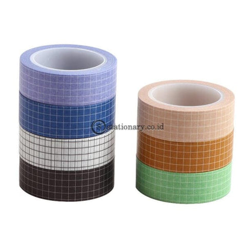 (Preorder) 10M Black White Grid Washi Tape Planner Adhesive Diy Scrapbooking Sticker Label Japanese