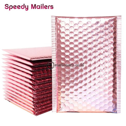 (Preorder) 10Pcs 15X20+4Cm Rose Gold Bubble Envelop/rose Foil Mailer For Gift Packaging & Wedding