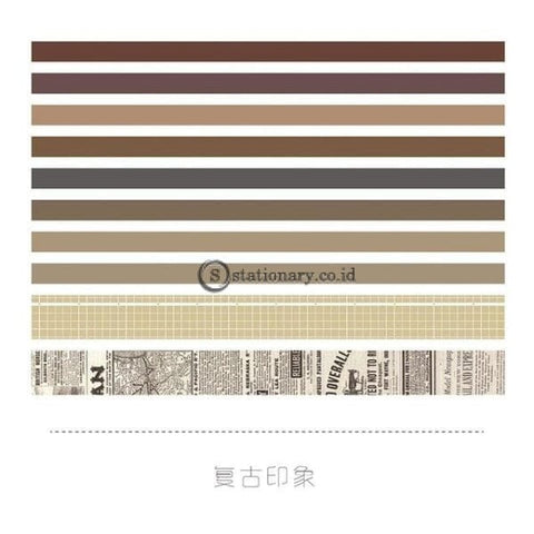 (Preorder) 10Pcs/pack Vintage England Style Washi Tape Diy Decoration Scrapbooking Planner Masking