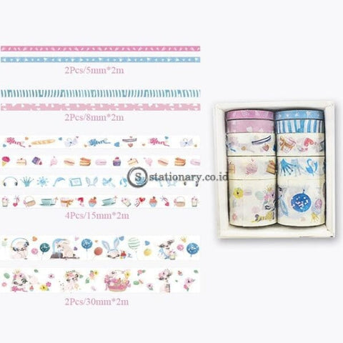 (Preorder) 10Pcs/set Cute Plant Leaves Washi Tape Kawaii Flower Masking Whale Decorative For Sticker