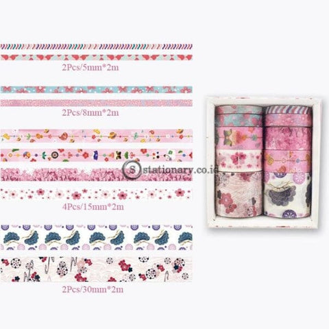 (Preorder) 10Pcs/set Cute Plant Leaves Washi Tape Kawaii Flower Masking Whale Decorative For Sticker