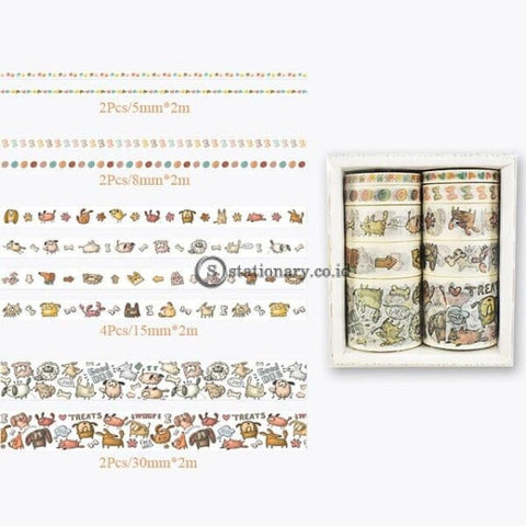 (Preorder) 10Pcs/set Cute Plant Leaves Washi Tape Kawaii Flower Masking Whale Decorative For Sticker