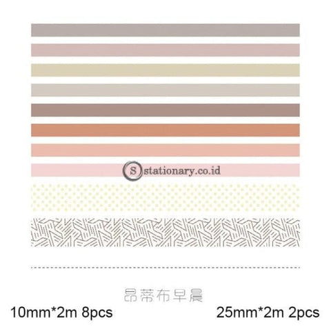 (Preorder) 10Pcs/set Sweet Dream Series Kawaii Grid Washi Tape Set Decorative Masking Sticker Diary