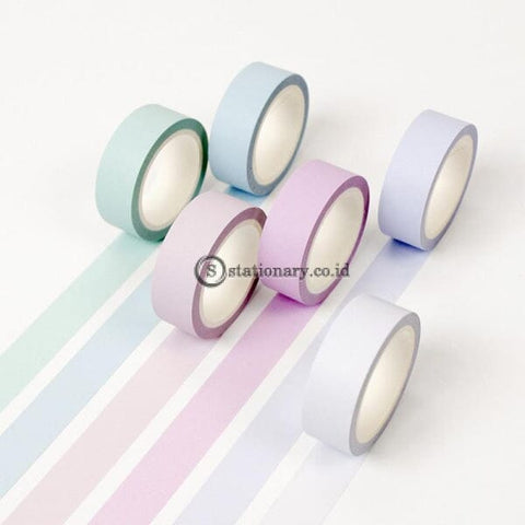 (Preorder) 12 Color Soft Paper Washi Tape 15Mm*8M Pure Masking Tapes Decorative Journal Stickers Diy