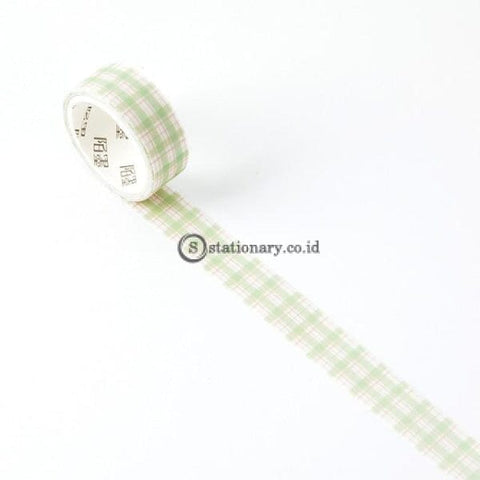 (Preorder) 15Mm Paper Tape Vintage Grid Journal Washi Adhesive Diy Scrapbooking Sticker Label