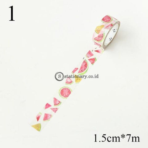 (Preorder) 1Pc Cute Kawaii Fruit Masking Washi Tape Diy Decorative Adhesive For Diary Scrapbooking