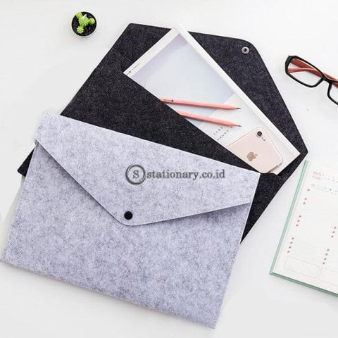 (Preorder) 1Pc Simple A4 Big Capacity Document Bag Pad Business Briefcase File Folders Chemical Felt