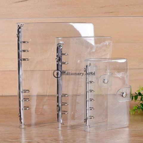 (Preorder) 1Pc Transparent Color Plastic Clip File Foldera4/a5/a6/a7 Notebook Loose Leaf Ring Binder