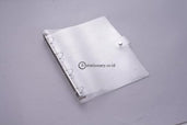 (Preorder) 1Pc Transparent Color Plastic Clip File Foldera4/a5/a6/a7 Notebook Loose Leaf Ring Binder