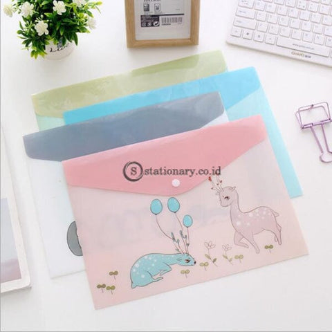 (Preorder) 1Pc Waterproof Multi Pocket Plastic Kawaii A4 File Folder Bag Document Paper Organizer