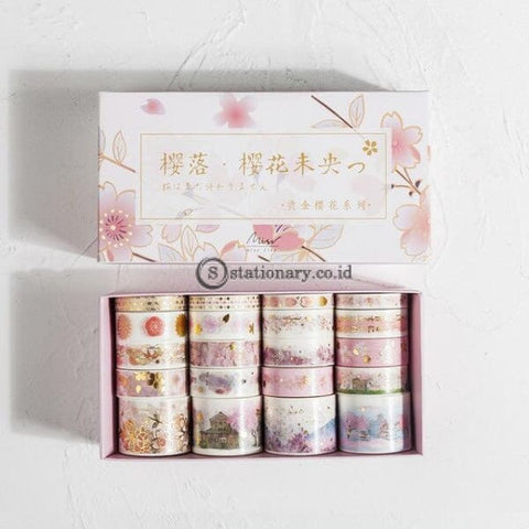 (Preorder) 20 Pcs/set Retro Divine Gold Washi Tape Set Adhesive Diy Scrapbooking Sticker Label