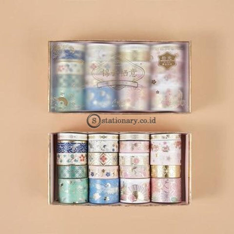 (Preorder) 20 Pcs/set Retro Divine Gold Washi Tape Set Adhesive Diy Scrapbooking Sticker Label