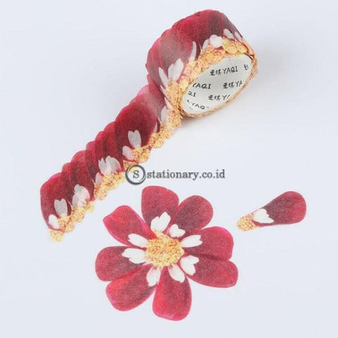 (Preorder) 200Pcs/roll Flower Petals Washi Tape Diy Scrapbooking Diary Paper Stickers Roll Cute