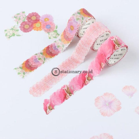 (Preorder) 200Pcs/roll Flower Petals Washi Tape Diy Scrapbooking Diary Paper Stickers Roll Cute