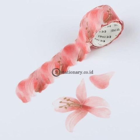 (Preorder) 200Pcs/roll Flower Petals Washi Tape Diy Scrapbooking Diary Paper Stickers Roll Cute