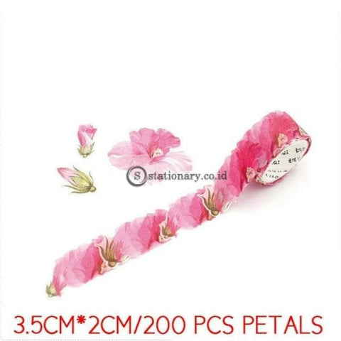 (Preorder) 200Pcs/roll Masking Petals Tape Washi Scrapbook Sticker Sticky Paper Flower Set 12