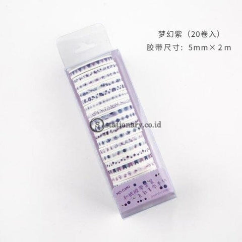 (Preorder) 20Pcs/pack Multi-Color Washi Tape Scrapbooking Decorative Adhesive Tapes Paper Japanese
