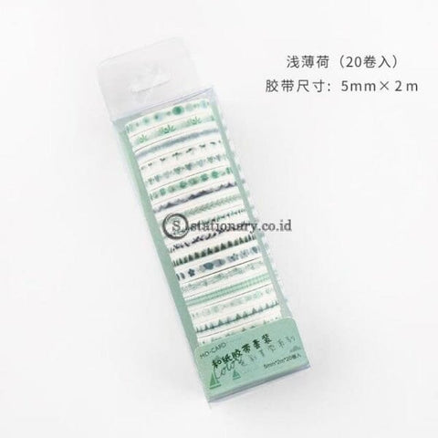(Preorder) 20Pcs/pack Multi-Color Washi Tape Scrapbooking Decorative Adhesive Tapes Paper Japanese