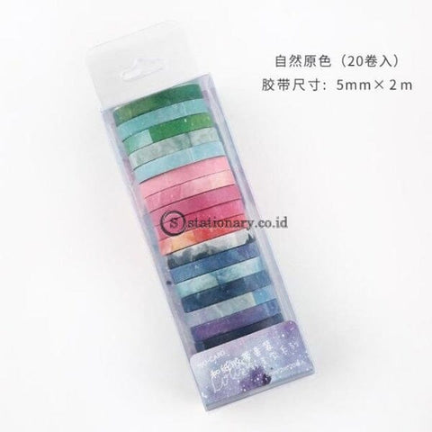(Preorder) 20Pcs/pack Multi-Color Washi Tape Scrapbooking Decorative Adhesive Tapes Paper Japanese