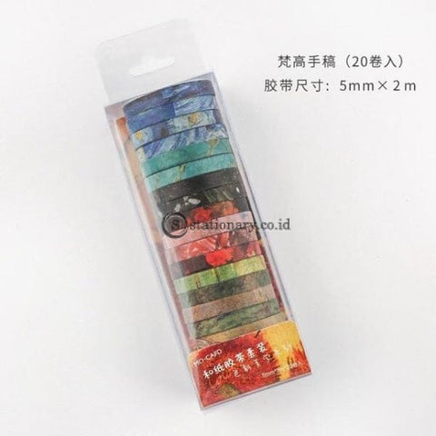 (Preorder) 20Pcs/pack Multi-Color Washi Tape Scrapbooking Decorative Adhesive Tapes Paper Japanese