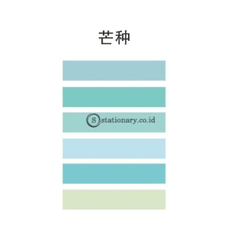 (Preorder) 24Solar Terms Series Decorative Adhesive Washi Tape Set Pure Color Masking Tape Stickers
