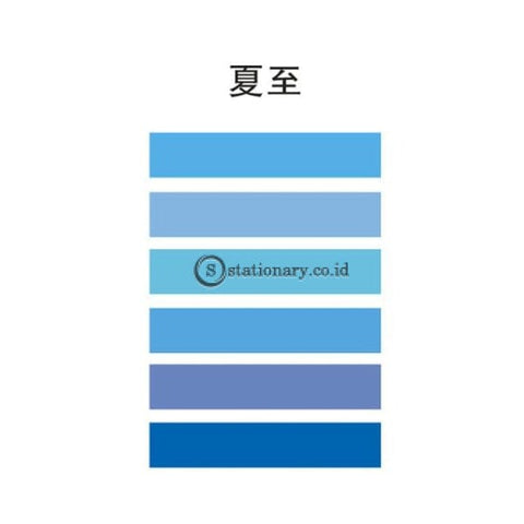 (Preorder) 24Solar Terms Series Decorative Adhesive Washi Tape Set Pure Color Masking Tape Stickers