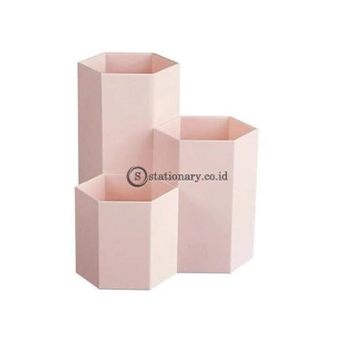 (Preorder) 3 Lattices Pen Holder Rack Cosmetics Nail Polish Box Jewelry Makeup Brush Storage Case