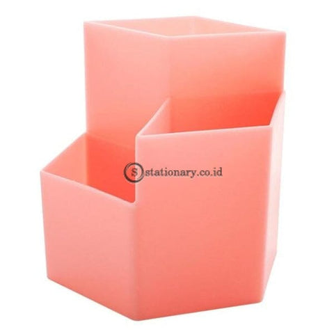 (Preorder) 3 Lattices Pen Holder Rack Cosmetics Nail Polish Box Jewelry Makeup Brush Storage Case