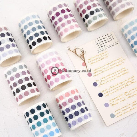 (Preorder) 336 Pcs/lot Colorful Dots Washi Tape Japanese Paper Diy Planner Masking Adhesive Tapes