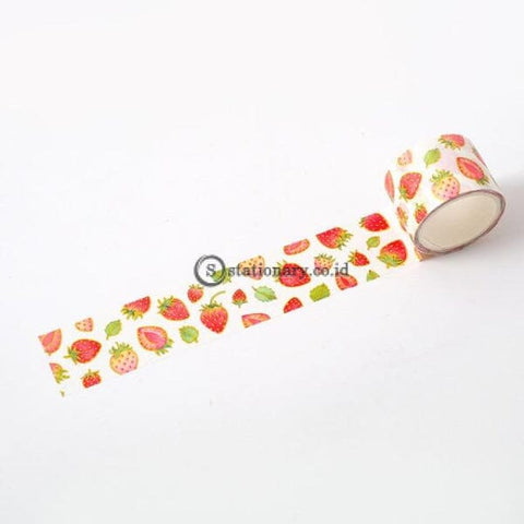 (Preorder) 3M Cute Delicious Strawberry Masking Tape Scrapbooking Decorative Washi Diary Notebook