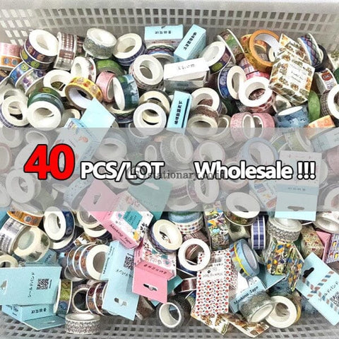 (Preorder) 40 Pcs/lot Random Washi Tapes Wholesale Masking Tape Adhesive Paper For Journal Diary