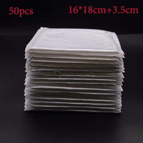 (Preorder) 50 Pieces Of Different Specifications White Bag Foam Envelope Foil Office Packaging