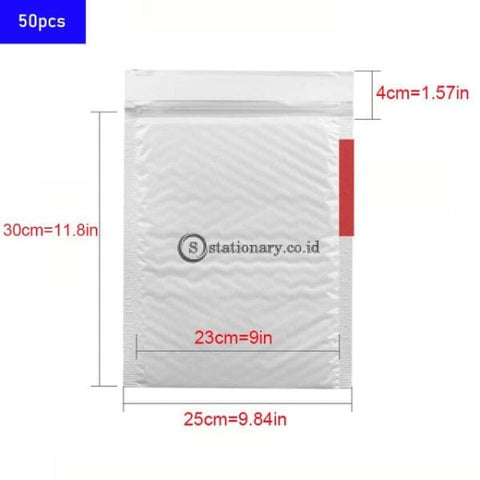 (Preorder) 50 Pieces Of Different Specifications White Bag Foam Envelope Foil Office Packaging