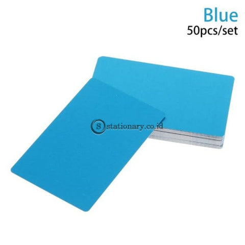 (Preorder) 50Pcs/set Colorful Aluminum Alloy Business Card Portable Metal Carte Name Cards Laser
