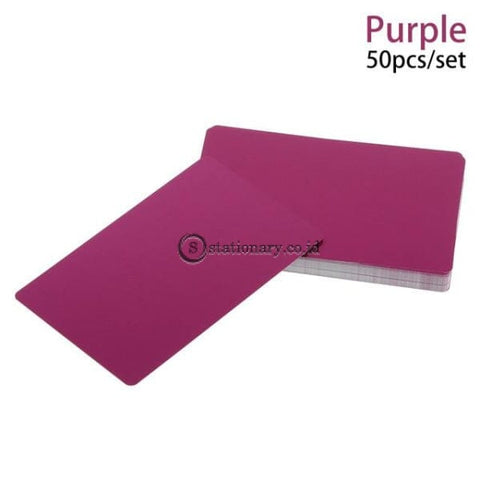 (Preorder) 50Pcs/set Colorful Aluminum Alloy Business Card Portable Metal Carte Name Cards Laser