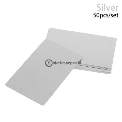 (Preorder) 50Pcs/set Colorful Aluminum Alloy Business Card Portable Metal Carte Name Cards Laser