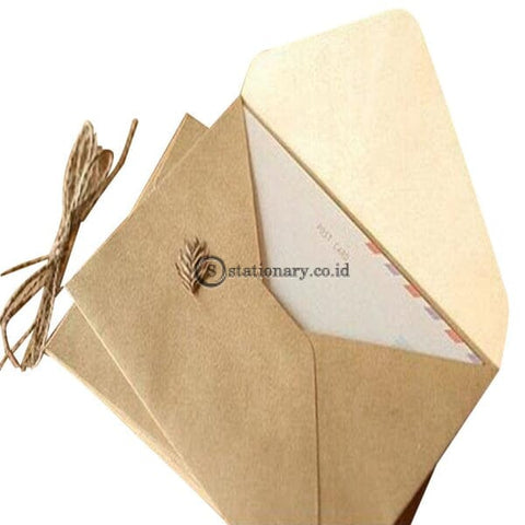 (Preorder) 50Pieces Rough Grain Gift Card Diy Multifunction Kraft Paper Envelope 16*11Cm Gift