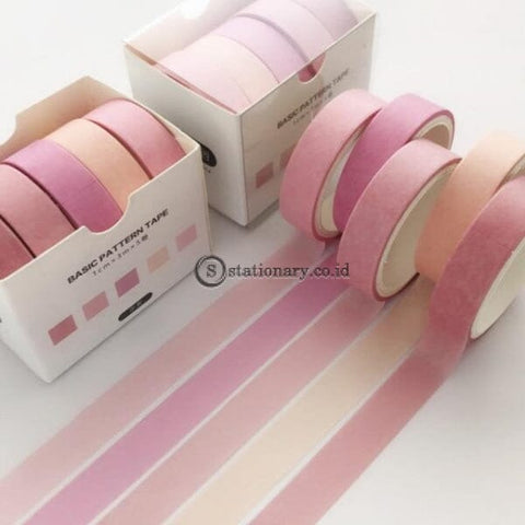 (Preorder) 5Pcs/box Japanese Washi Tape Set Diy Decoration Scrapbooking Planner Paper Wide Adhesive