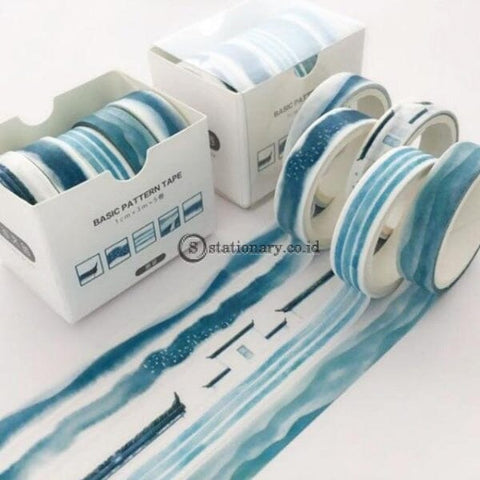 (Preorder) 5Pcs/pack Colorful Dream World Washi Tape Diy Scrapbooking Sticker Label Masking School