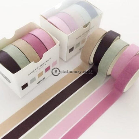 (Preorder) 5Pcs/pack Colorful Dream World Washi Tape Diy Scrapbooking Sticker Label Masking School
