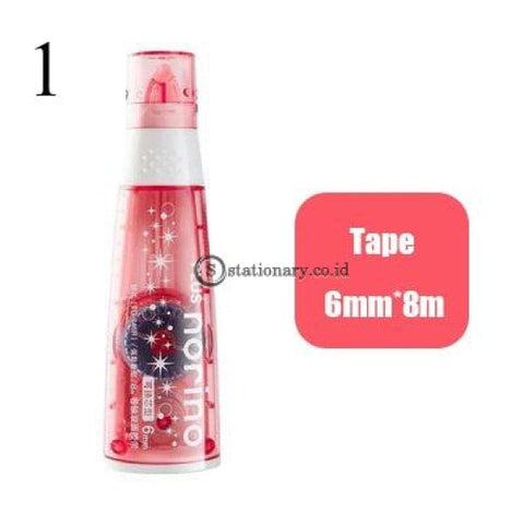 (Preorder) 6Mm*8M Cute Transparent Dot Glue Tape Decorative Double Sided For Kids Scrapbooking Photo