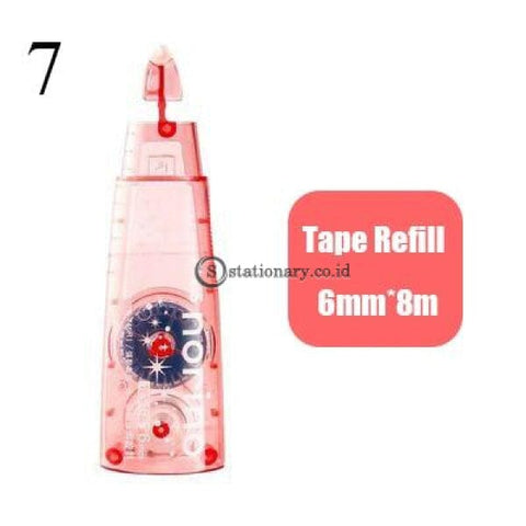 (Preorder) 6Mm*8M Cute Transparent Dot Glue Tape Decorative Double Sided For Kids Scrapbooking Photo