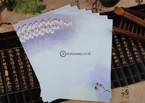 (Preorder) 8Pcs/lot Chinese Style Writing Paper Flower Letter For Kids Gift School Supplies Students