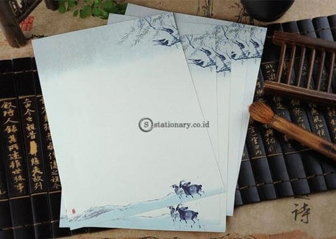(Preorder) 8Pcs/lot Chinese Style Writing Paper Flower Letter For Kids Gift School Supplies Students