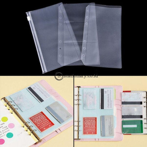 (Preorder) A5/a6 Transparent Zip Lock Envelope Binder Pocket Refill Organization Stationery School