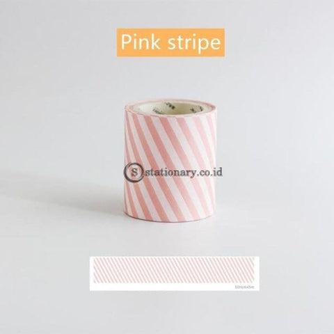 (Preorder) Basic Check Pattern Washi Tape 50Mm Blue Green Pink Grid Stripe Adhesive Masking Tapes