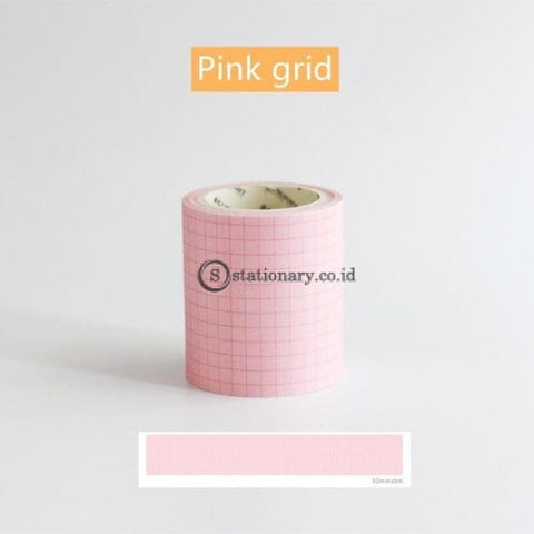 (Preorder) Basic Check Pattern Washi Tape 50Mm Blue Green Pink Grid Stripe Adhesive Masking Tapes