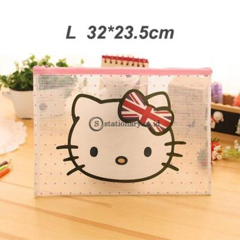 (Preorder) Cartoon Cat Pvc File Bag Pencil Case Folder Documents Filling Office School Suppllies